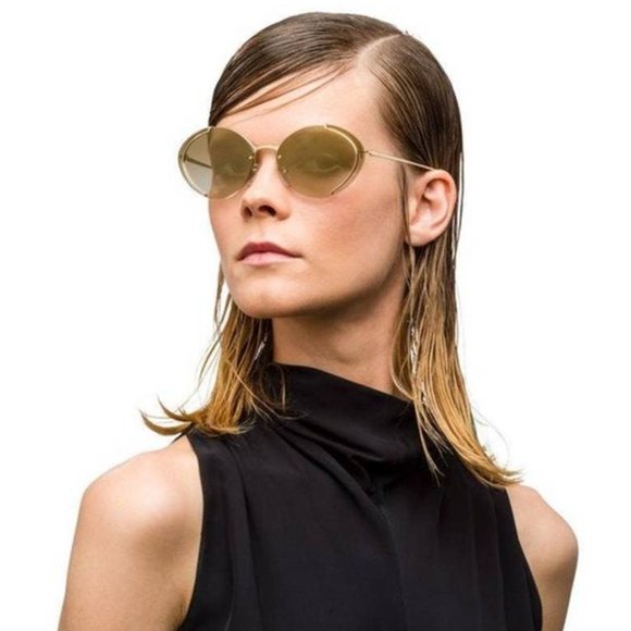 Prada Designer Hibiscus Rose Gold Sunglasses- PR 60US- NEW main image 3